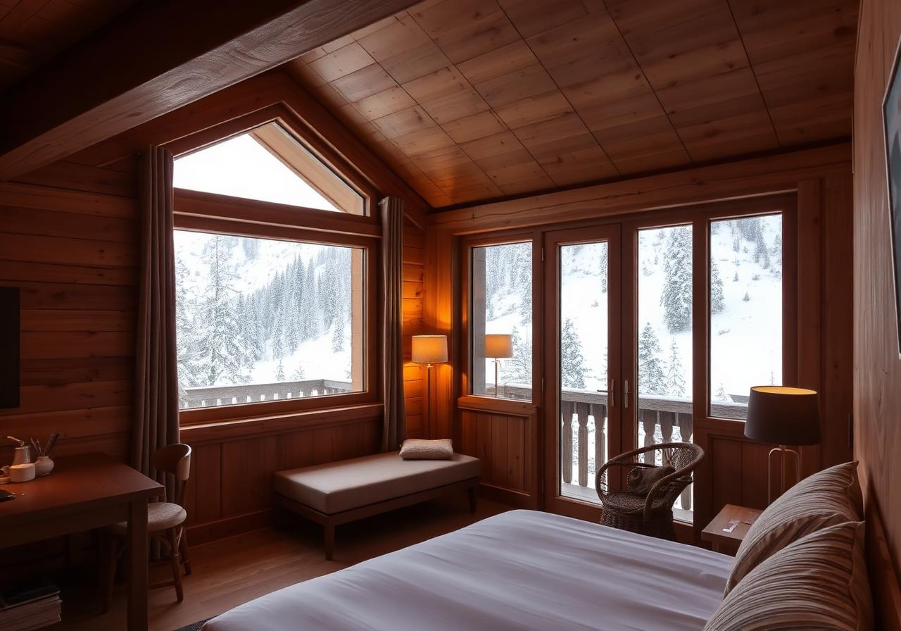 Quartos com vista para o inverno