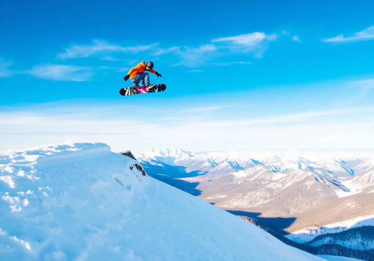 Snowboard em alta altitude